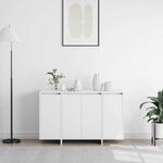 vidaXL Buffet Blanc 120 x 41 x 75 cm Bois d'ingénierie
