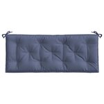 vidaXL Coussin de banc de jardin bleu marine 120x50x7 cm tissu oxford