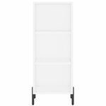 vidaXL Buffet haut Blanc 34 5x34x180 cm Bois d'ingénierie