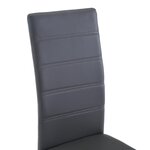 vidaXL Chaises à manger cantilever lot de 6 gris similicuir