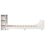 vidaXL Cadre de lit sans matelas blanc 100x200 cm bois de pin massif