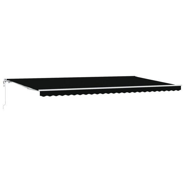 vidaXL Auvent Rétractable Noir 600 × 300 cm Noir