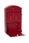 Boîte aux lettres style rétro - classique  Residencia D-2151/R  Aluminium  Rouge