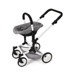 Bayer Chic 2000 712-76 - Siège auto pour poupée avec adaptateur Jeans gris