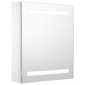 vidaXL Armoire de salle de bain à miroir LED 50x13 5x60 cm