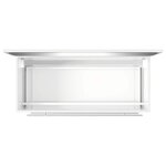 vidaXL Armoire de bain avec miroir blanc brillant bois d'ingénierie