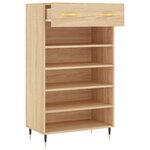 vidaXL Armoire à chaussures chêne sonoma 60x35x105cm bois d'ingénierie