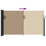 vidaXL Auvent latéral rétractable taupe 120x300 cm