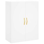vidaXL Buffet haut Blanc 69 5x34x180 cm Bois d'ingénierie