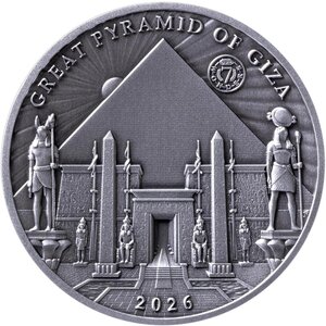 Pièce de monnaie en Argent 10 Dollars g 100 Millésime 2026 GREAT PYRAMIDS OF GIZA
