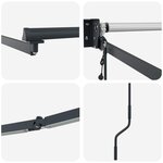 vidaXL Cadre de store rétractable électrique Anthracite 4 x 2 m Acier