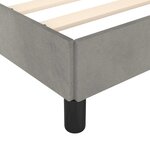 vidaXL Cadre de lit sans matelas gris clair 160x200 cm velours