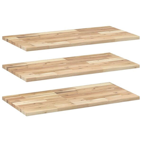 vidaXL Étagères flottantes 3 Pièces 100x40x2 cm acacia massif non traité
