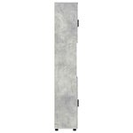 vidaXL Meuble de salle de bain haut Gris béton 30 x 35 x 192 cm