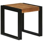 vidaXL Table Gigogne 3 Pièces Bois d'acacia massif et métal