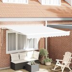 vidaXL Auvent Rétractable 300 x 250 cm Blanc