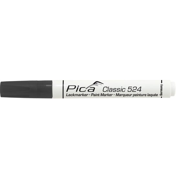 Pica classic marqueur industriel à peinture 2- 4 mm rond noir