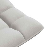 VidaXL Fauteuil de sol pivotant gris nuage 70x51x79 cm tissu