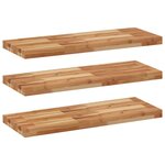 vidaXL Étagères flottantes 3 Pièces 100x30x4 cm acacia massif à l'huile