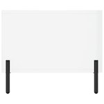 vidaXL Table basse Blanc brillant 102x50x40 cm Bois d'ingénierie