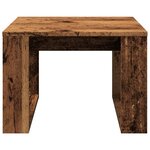 vidaXL Table d'appoint vieux bois 50x50x35 cm bois d'ingénierie