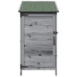 vidaXL Abri de jardin Gris 59 x 56 x 113 5 cm Bois de Sapin Massif