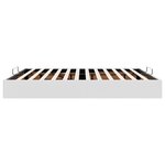 vidaXL Cadre de lit ottoman sans matelas blanc 160x200 cm similicuir