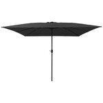 Parasol de jardin carré vidaXL 295x245 cm Anthracite