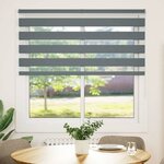 vidaXL Store zèbre gris foncé largeur du tissu 145 9 cm polyester