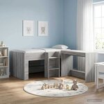 vidaXL Cadre de Lit Élevé pour Enfants 2 Pièces Sonoma gris