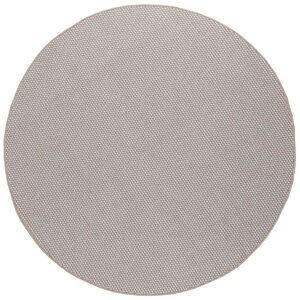 vidaXL Tapis d'intérieur LUGO Crème et Taupe Ø 200 cm Polyester