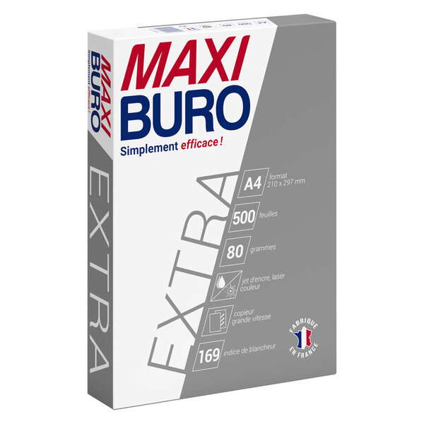 Ramette papier extra blanc a4 80g 500 feuilles - maxiburo