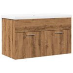 vidaXL Ensemble de meubles salle de bain 2 Pièces bois d'ingénierie