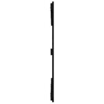 vidaXL Tête de lit murale Noir 147x3x90 cm Bois massif de pin