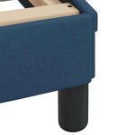 vidaXL Cadre de lit sans matelas Hvar bleu 200x200 cm tissu