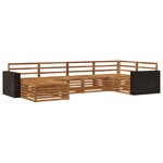 vidaXL Ensemble de canapés d'extérieur 6 pc Naturel