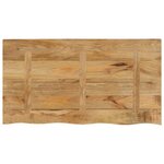 vidaXL Dessus de table 120x60x3 8cm bord vif bois massif manguier brut