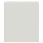 vidaXL Table de chevet blanc 34 5x39x44 cm acier