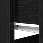 vidaXL Table console avec tiroirs noir 85 5x38 5x74 5 cm