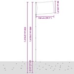 vidaXL Drapeau des États-Unis et mât 5 5 m Aluminium