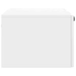 vidaXL Meuble TV mural Montage mural Blanc brillant 78 5 x 41 x 30 cm