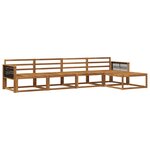 vidaXL Ensemble de canapés d'extérieur 5 pc Naturel