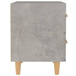 vidaXL Table de chevet Gris béton 40x35x47 5 cm