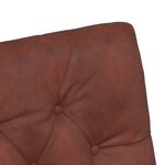 vidaXL Chaises de Salle à Manger avec Roues 2 Pièces Marron brillant