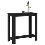 vidaXL Table de bar Chêne noir 102 x 50 x 103 5 cm Bois d'ingénierie