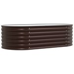 vidaXL Jardinière surélevée Marron 160 x 80 x 44 cm Acier