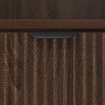 vidaXL Table de chevet Chêne marron 49 x 36 x 61 cm Bois d'ingénierie