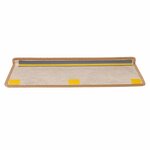vidaXL Tapis d'escalier autocollants 15 Pièces 65x21x4 cm Orange