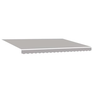 vidaXL Auvent gris clair Gris clair 450 × 300 cm tissu
