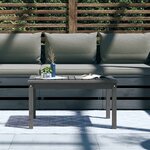 vidaXL Table de jardin gris 82 5x50 5x45 cm bois massif de pin